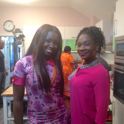 In the "Naija Bites" studio after recording the show for OHTV
